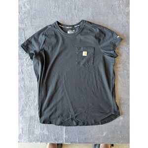 Carhartt Force Mens XL Relaxed Fit Black Pocket T-Shirt Short Sleeve Raglan Tee